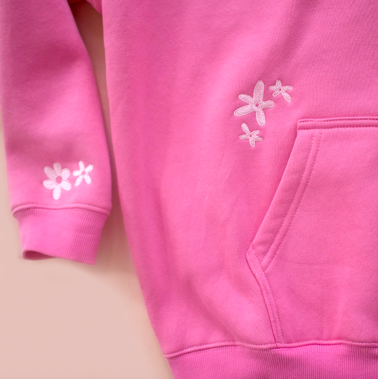 Kids Surfer Girl Bloom Embroidered Hoodie