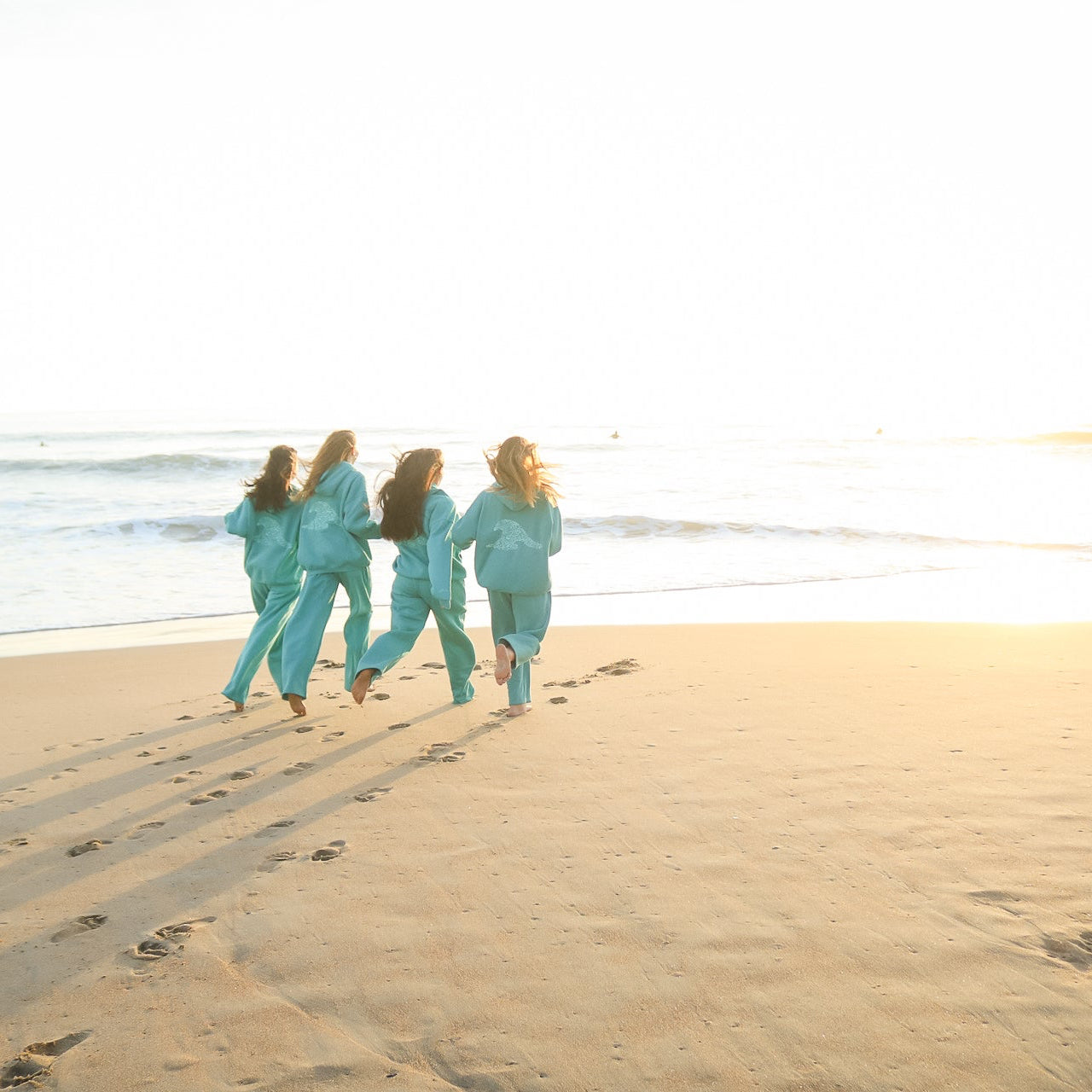 Sea Glass Embroidered Sweatpants