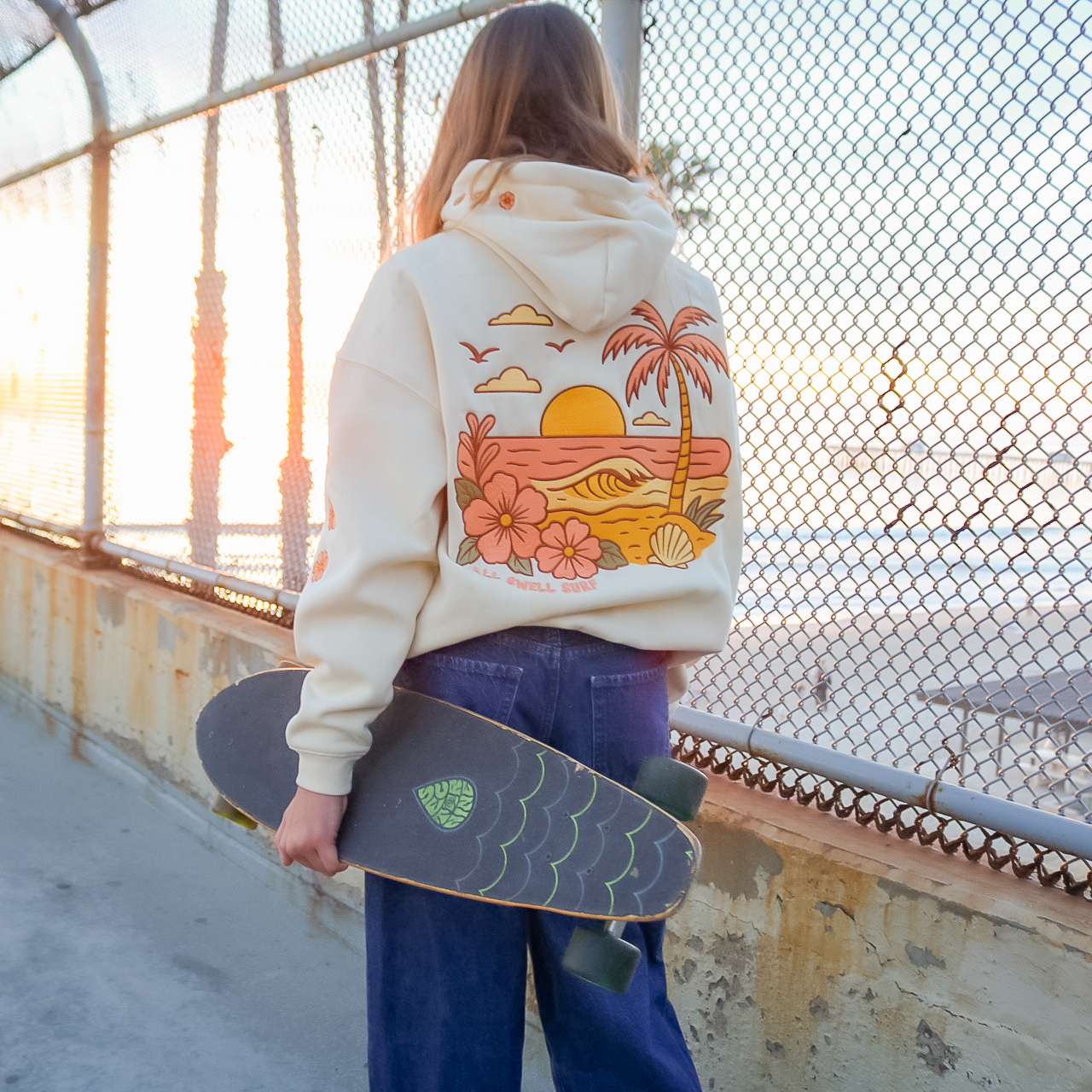 Sunset Embroidered Hoodie