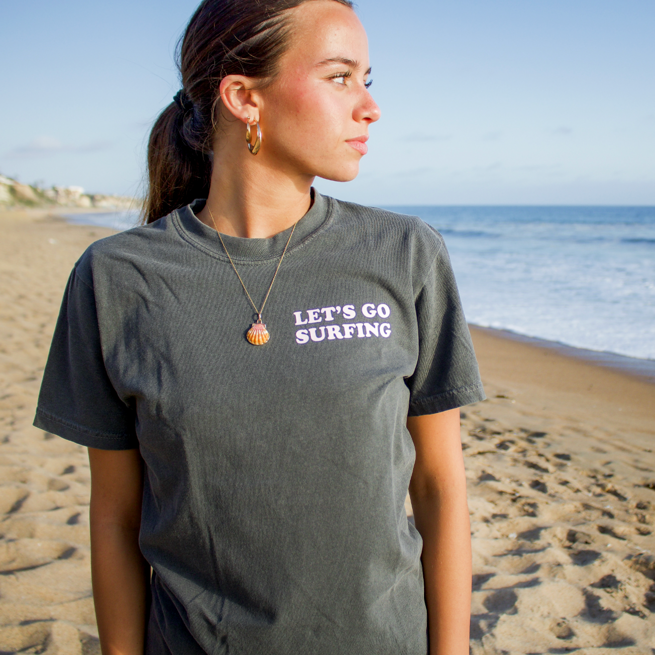 Let's Go Surfing Adult Tee
