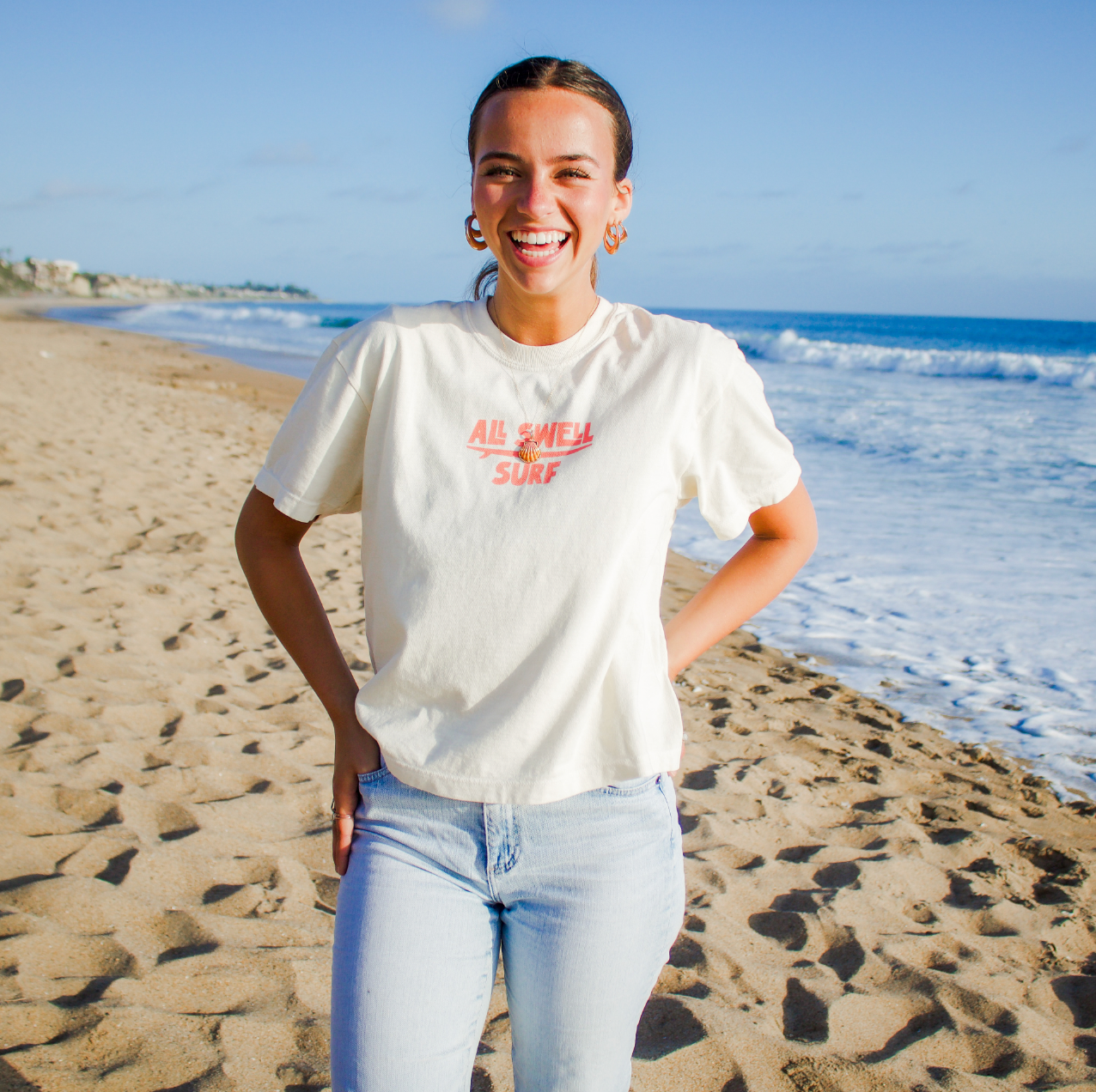 Pray for Surf Boxy Tee