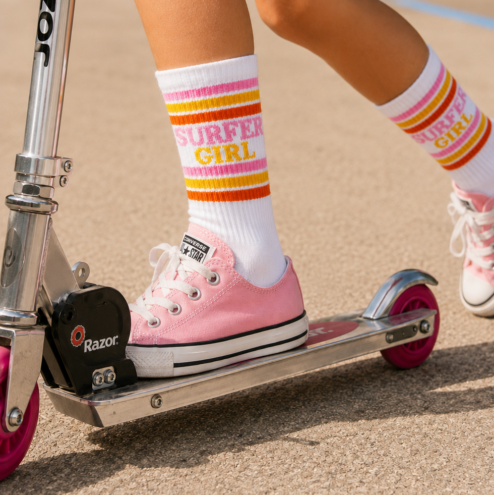 Surfer Girl Kids Socks