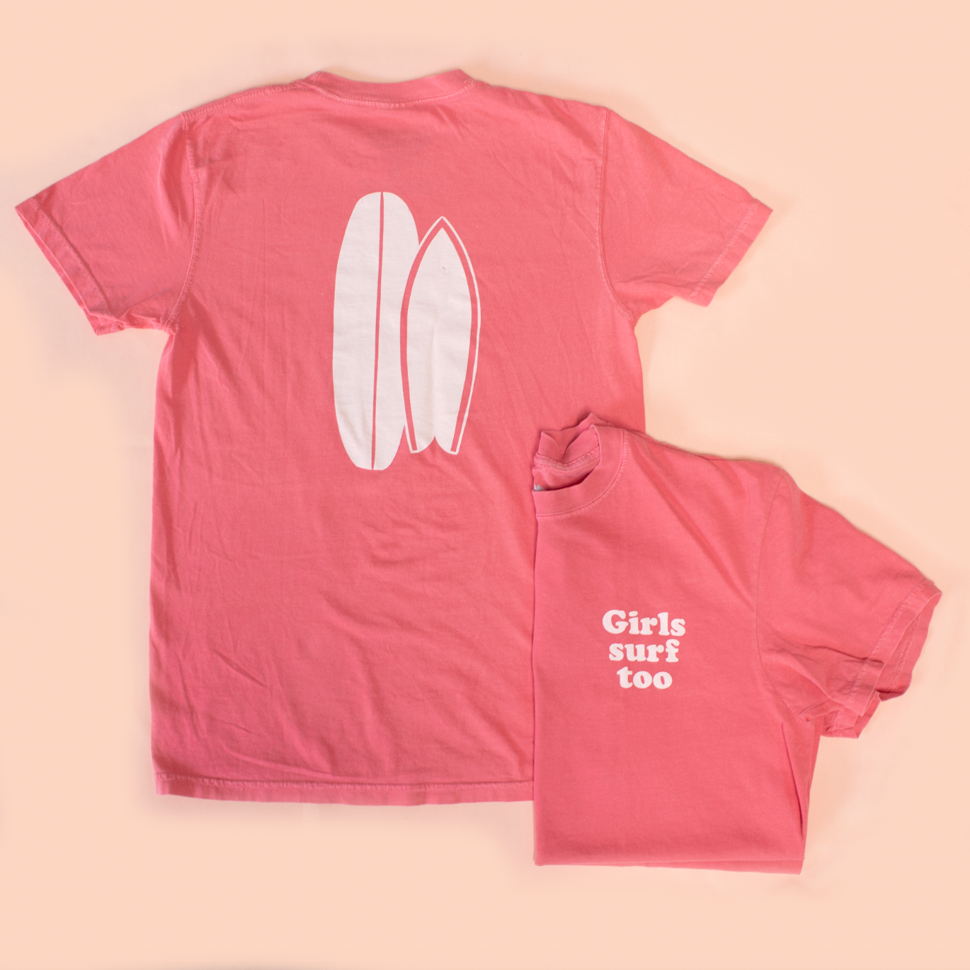 Girls Surf Too Adult Tee