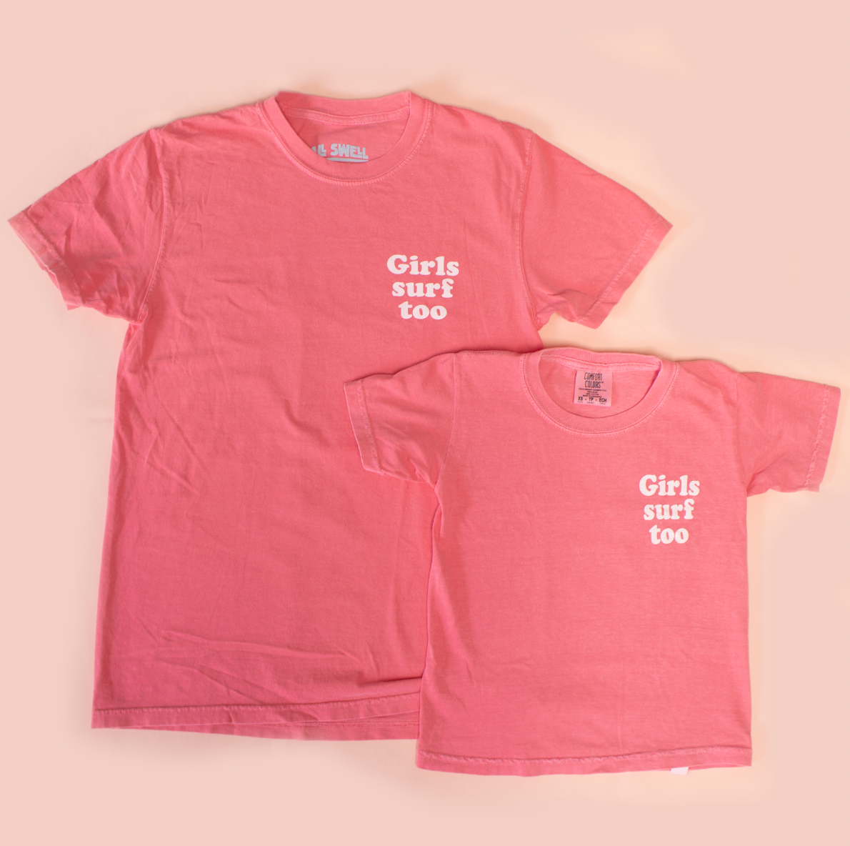Girls Surf Too Adult Tee