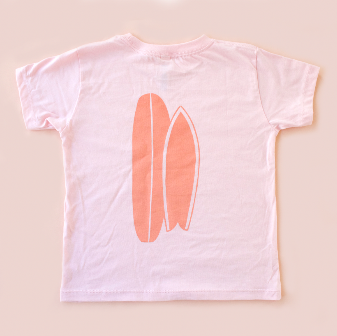 Girls Surf Too Kids Tee - Pink