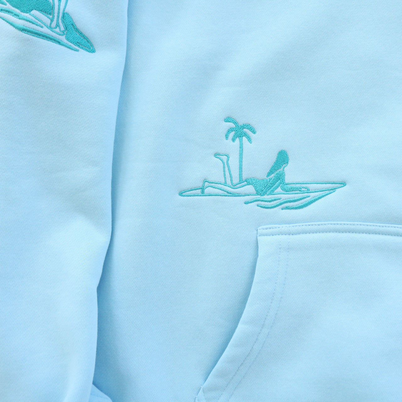 Good Waves Ahead Embroidered Hoodie