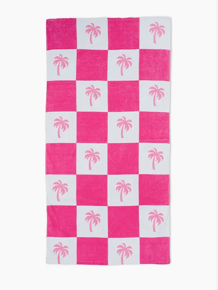 Poppin' Palms Beach Towel