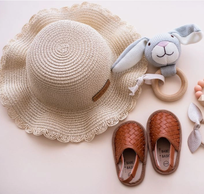 Baby Straw Beach Hat