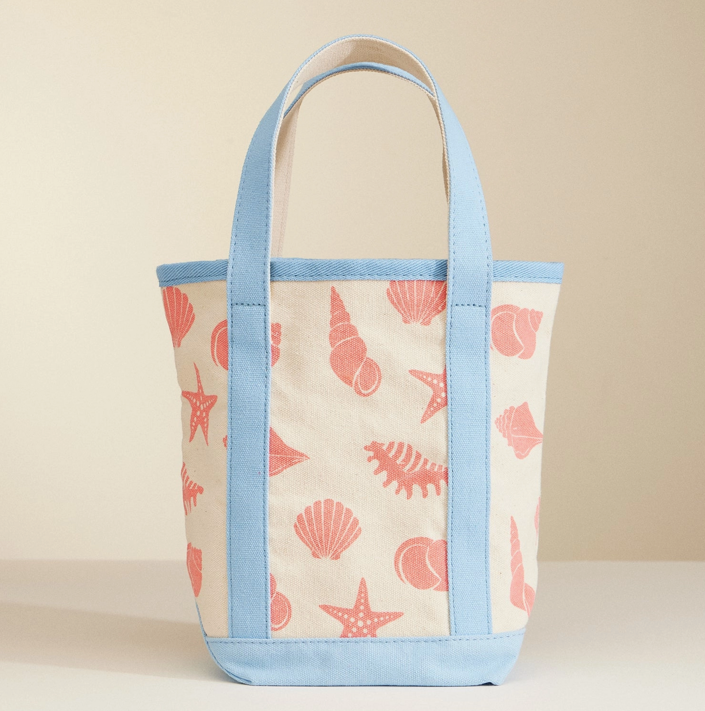 Small Sea Shell Print Canvas Bag