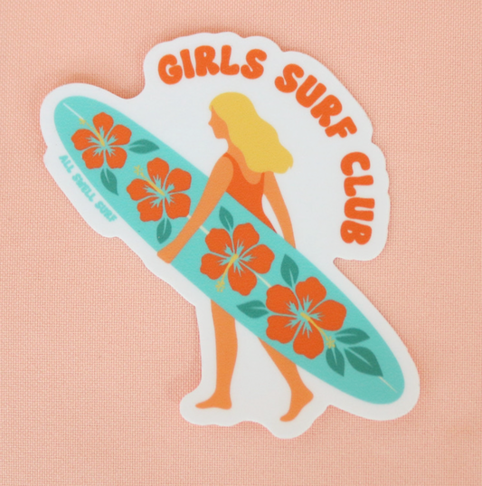 Girls Surf Club Sticker