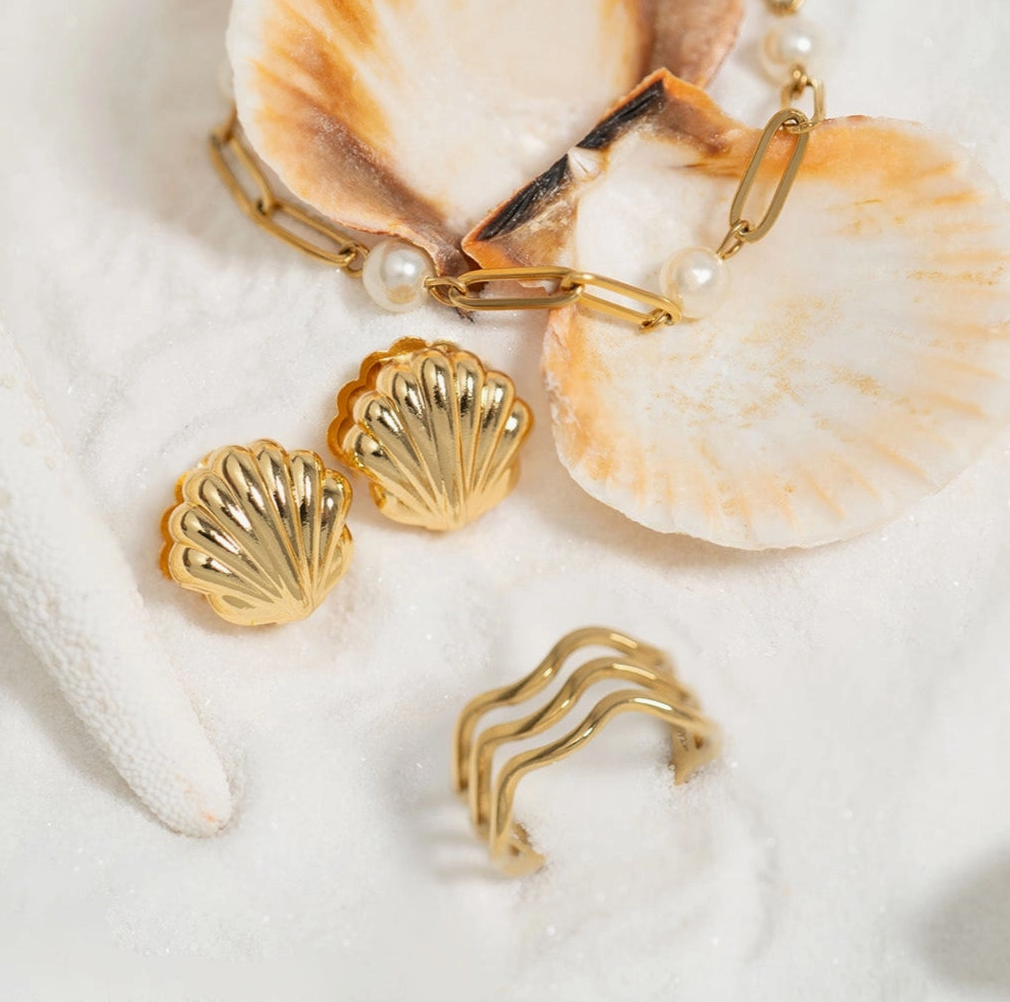 Pearl Paperclip Chain Bracelet