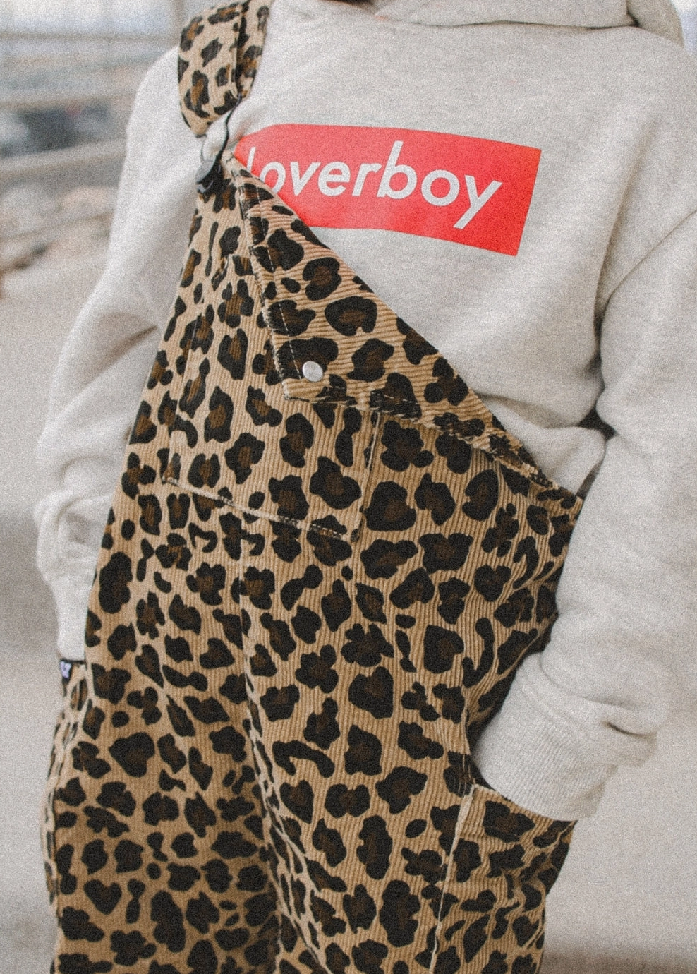 Leopard Print Toddler Overalls