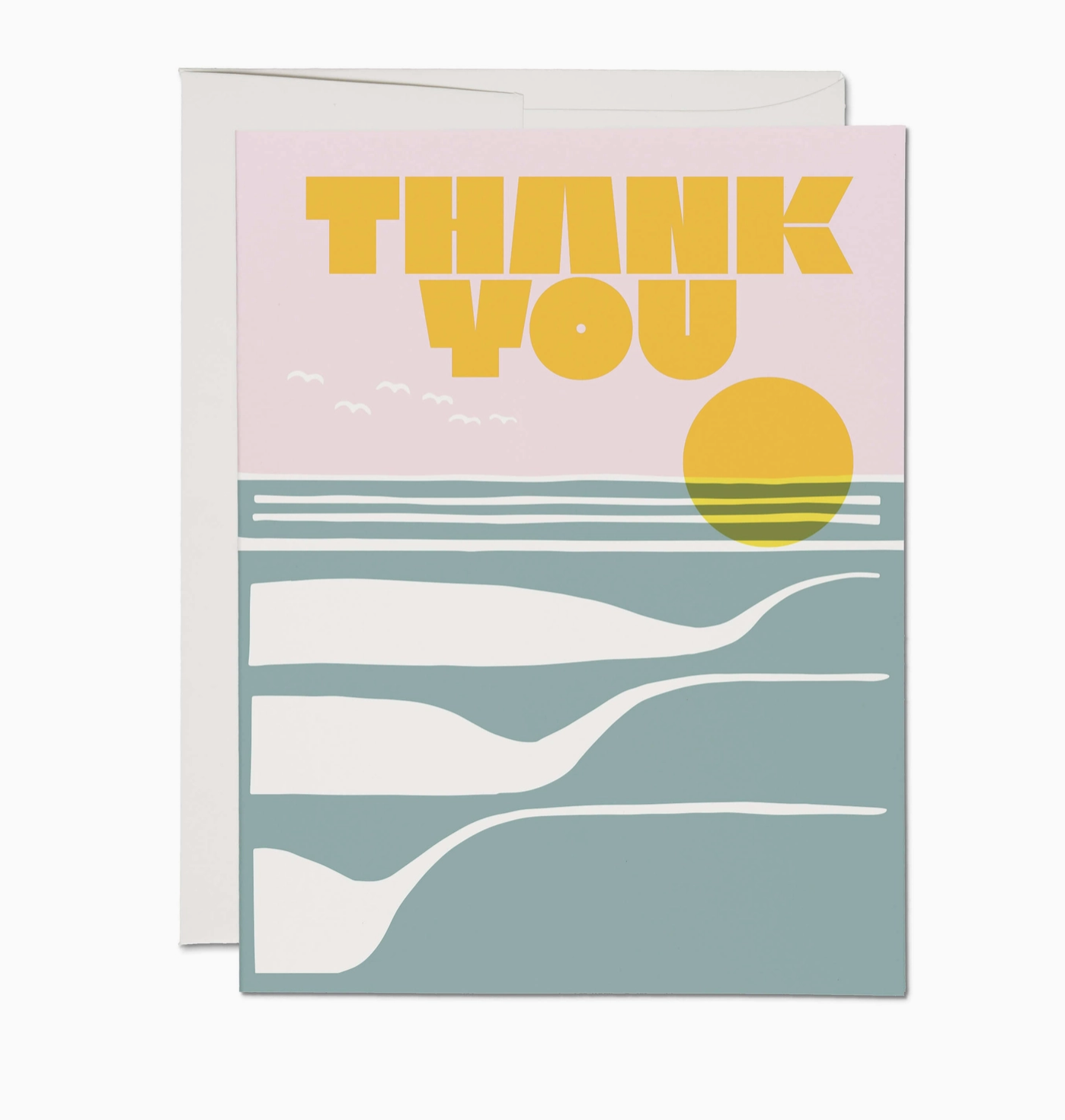 Ocean Sunset Thank You Card