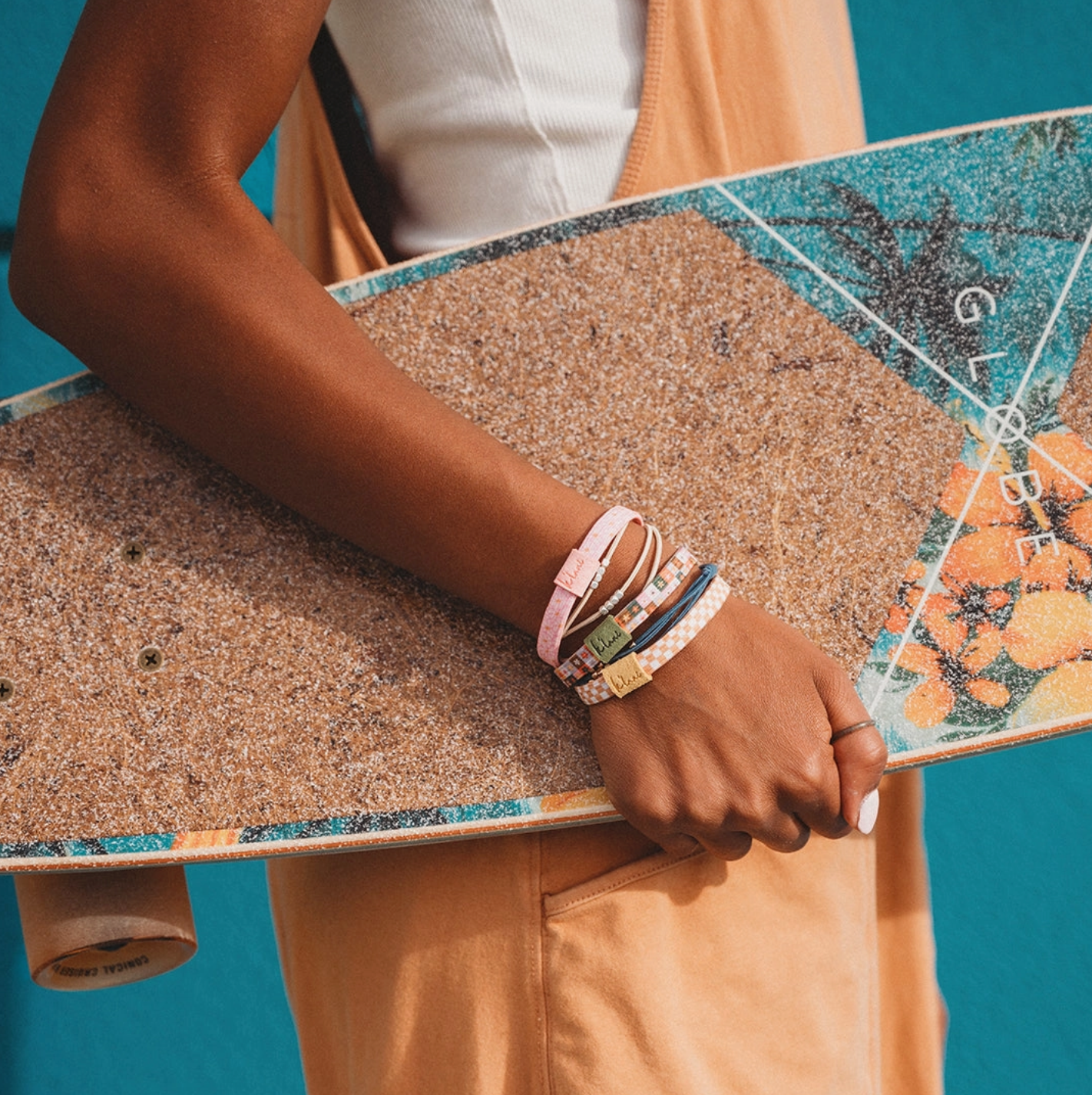 "Groove" Fun Floral Hair + Wrist Bands