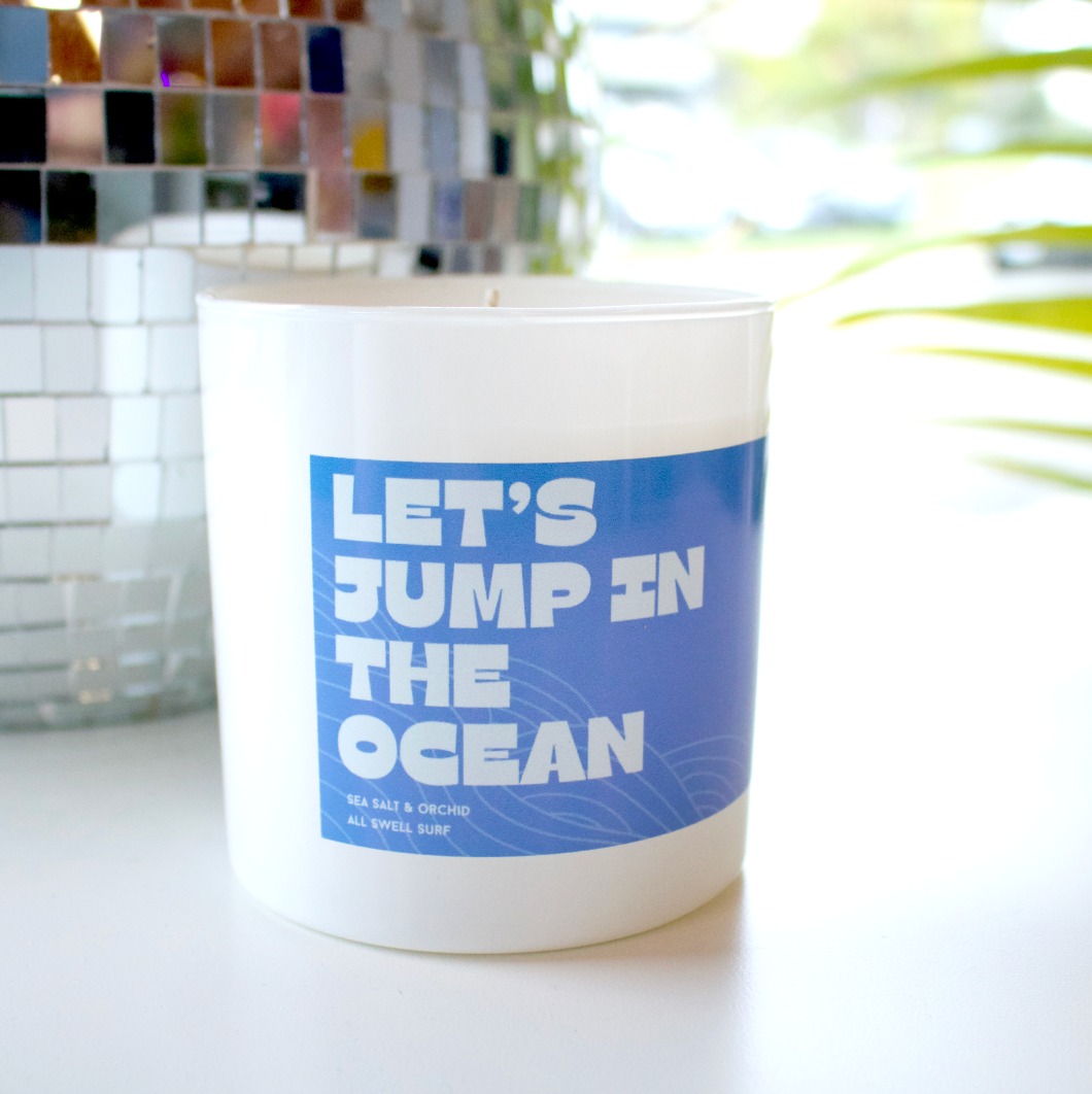 Jump In The Ocean Candle - Sea Salt and Orchid