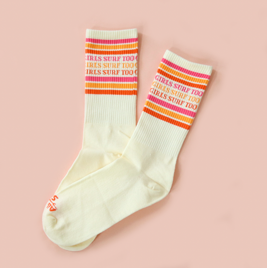 Girls Surf Too Socks