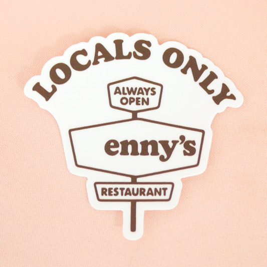 Locals Only Sticker