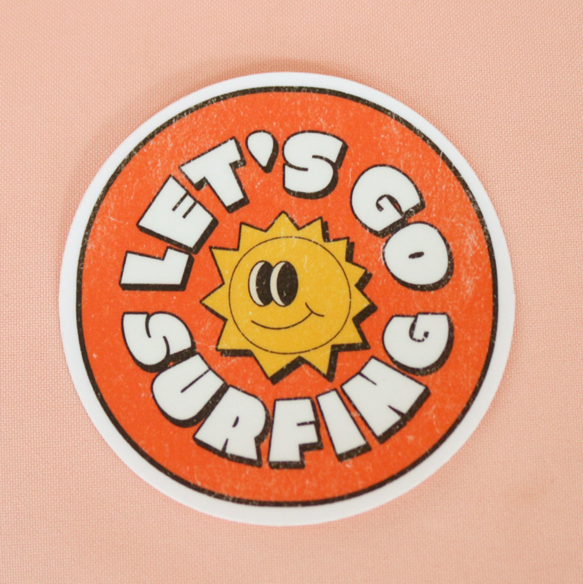 Let's Go Surfing Sticker