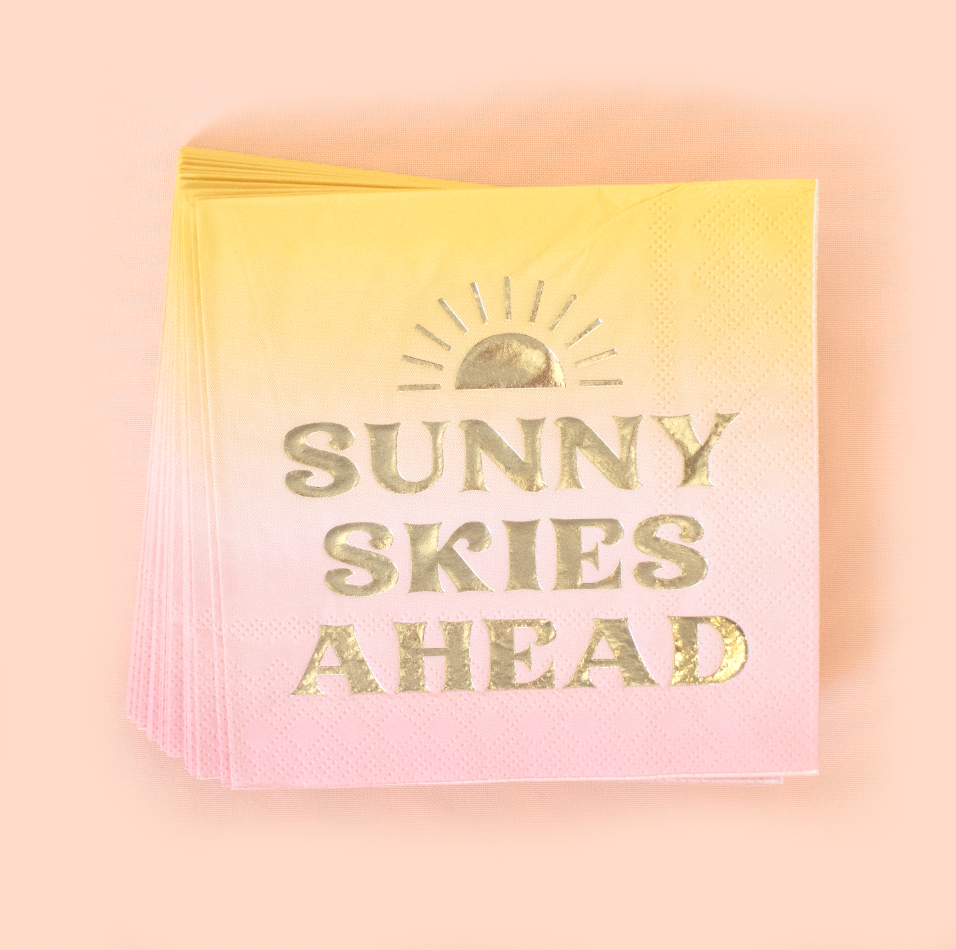 Sunny Skies Ahead Cocktail Napkins