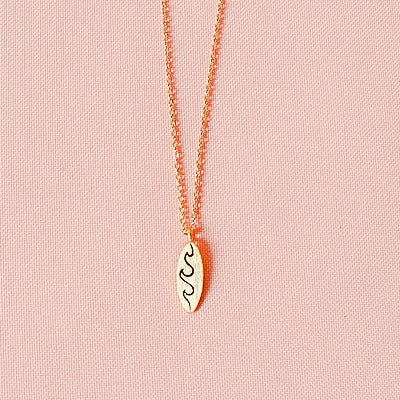 Surf Pendant Necklace