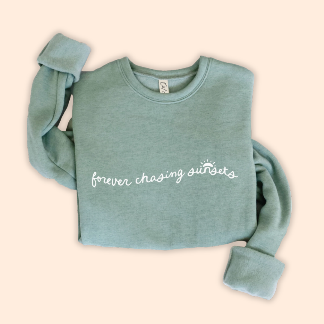 Forever Chasing Sunsets Mineral Washed Sweatshirt