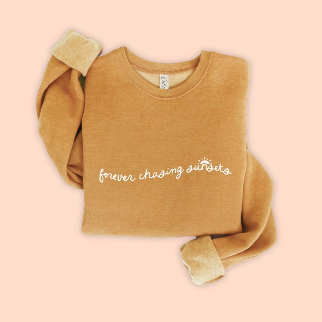 Forever Chasing Sunsets Mineral Washed Sweatshirt