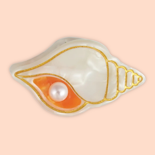 Pearl Seashell Mini Hair Claw