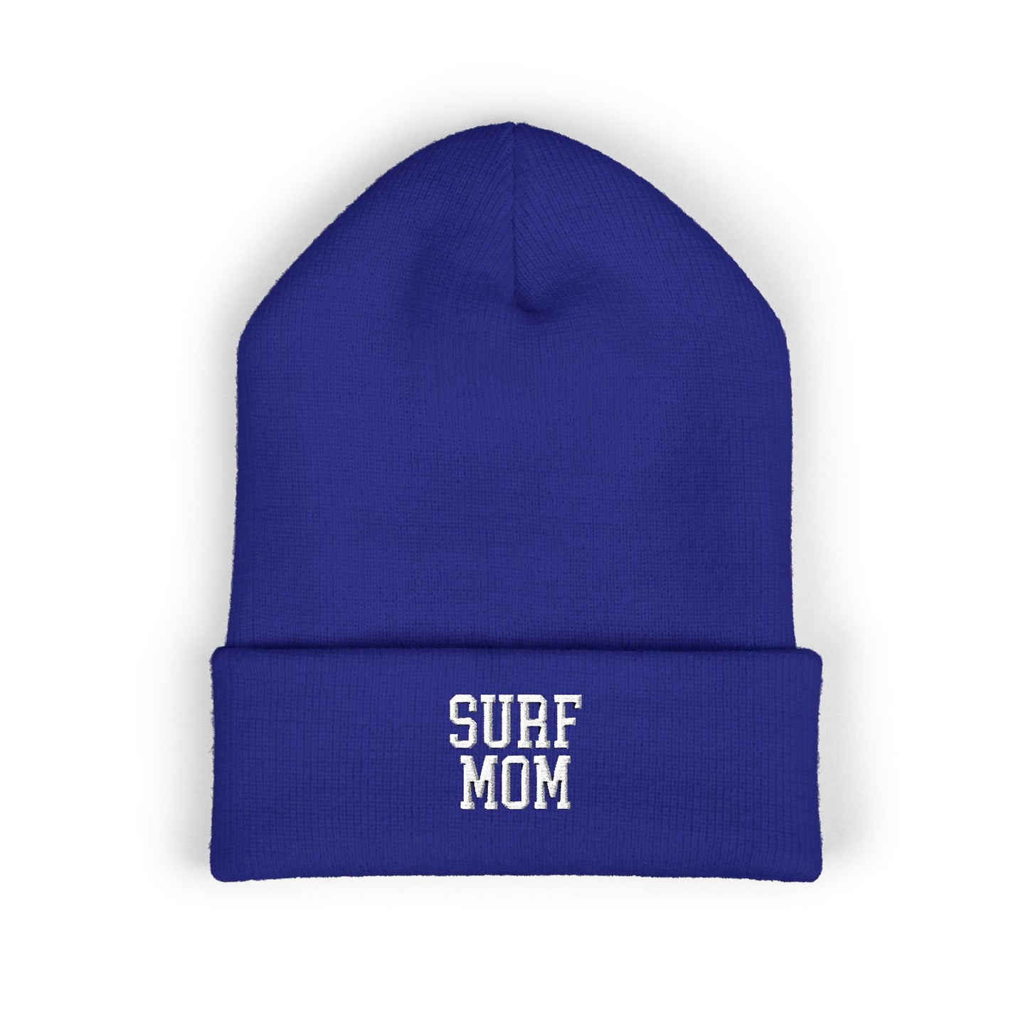 Surf Mom Embroidered Cuffed Beanie