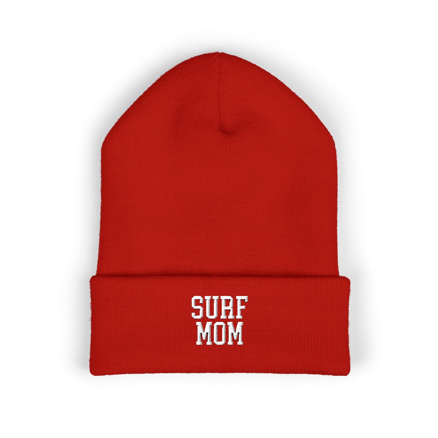 Surf Mom Embroidered Cuffed Beanie