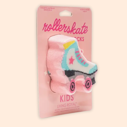 KIDS 3D Packaged Crew Socks Roller Skate