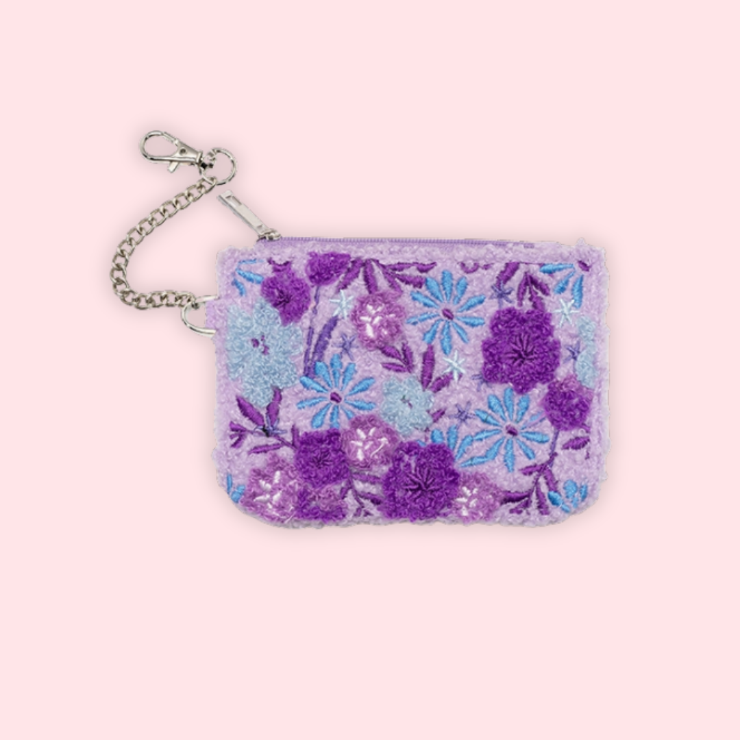 Blooming Flowers Keychain Pouch