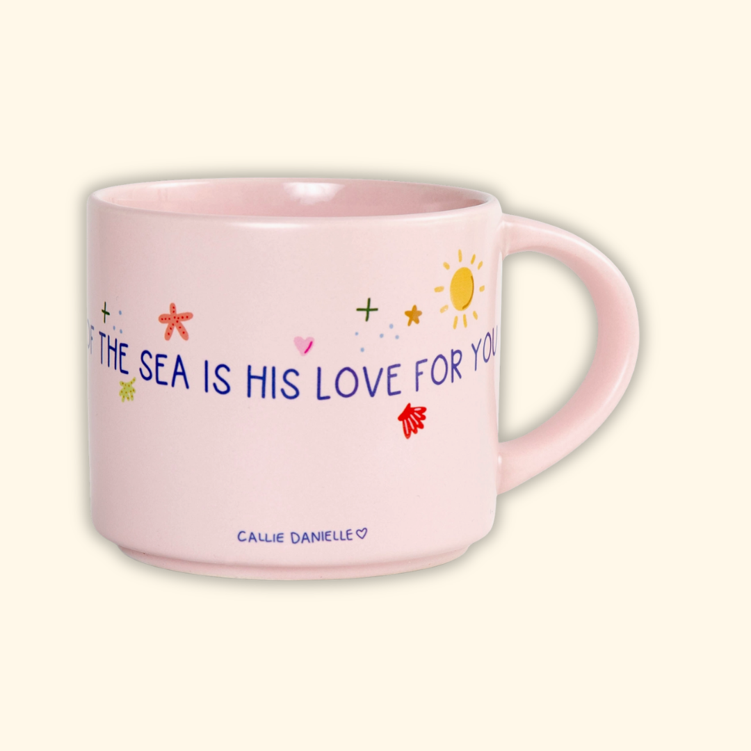 Mightier Than the Waves Large Ceramic Mug