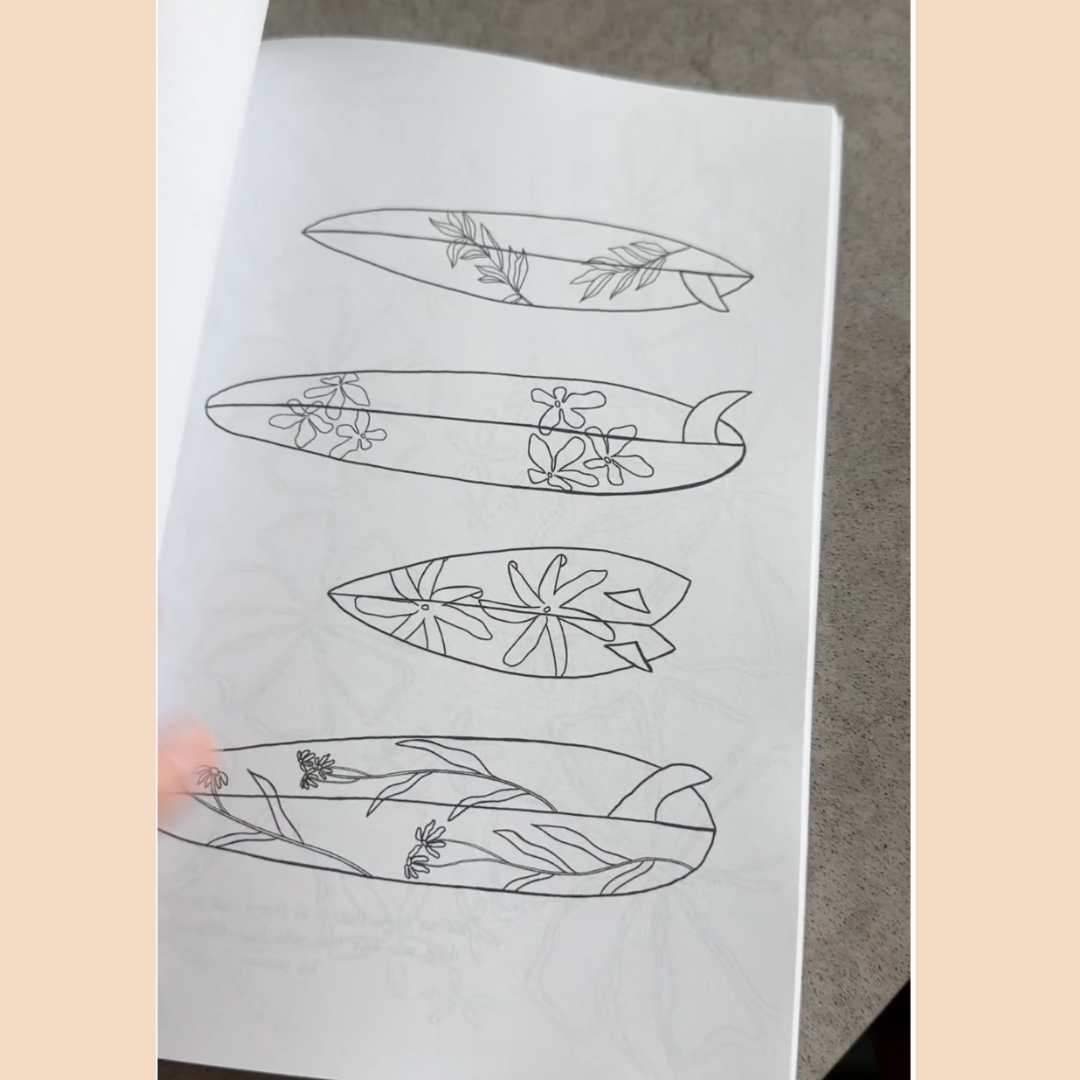 Surfy Days Coloring Book