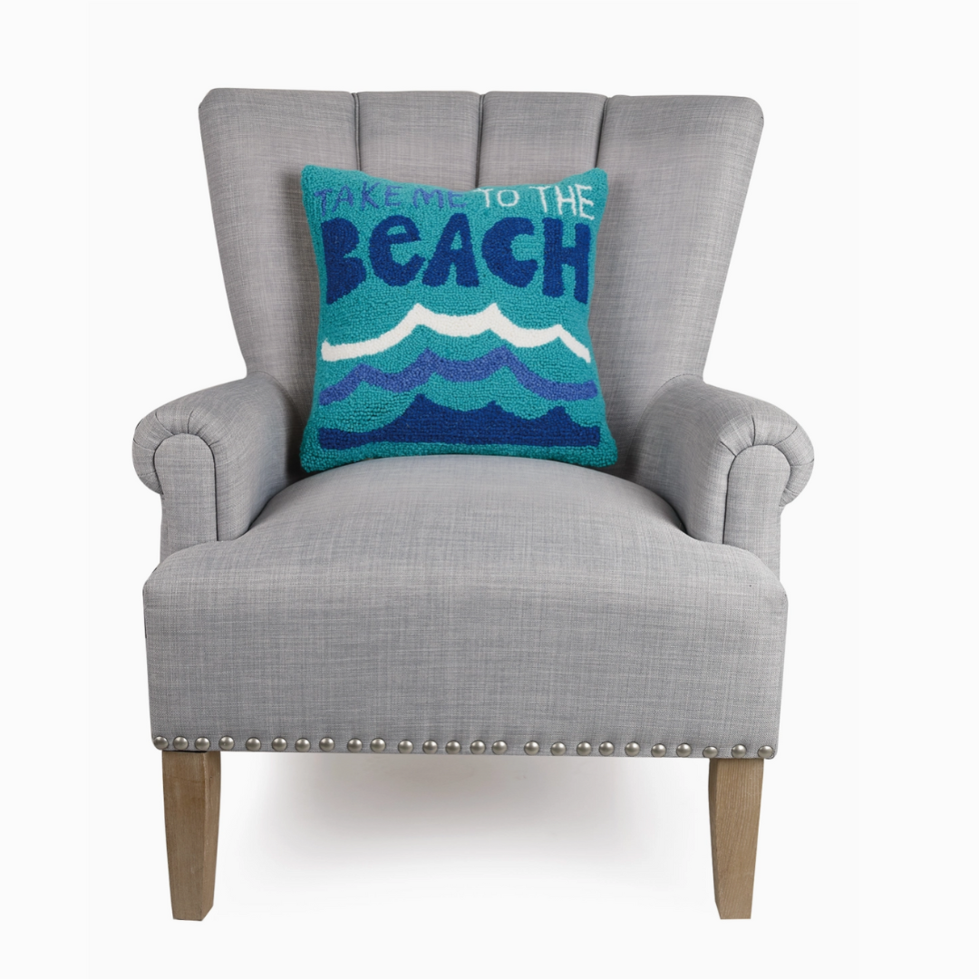 Take Me To the Beach Hook Pillow