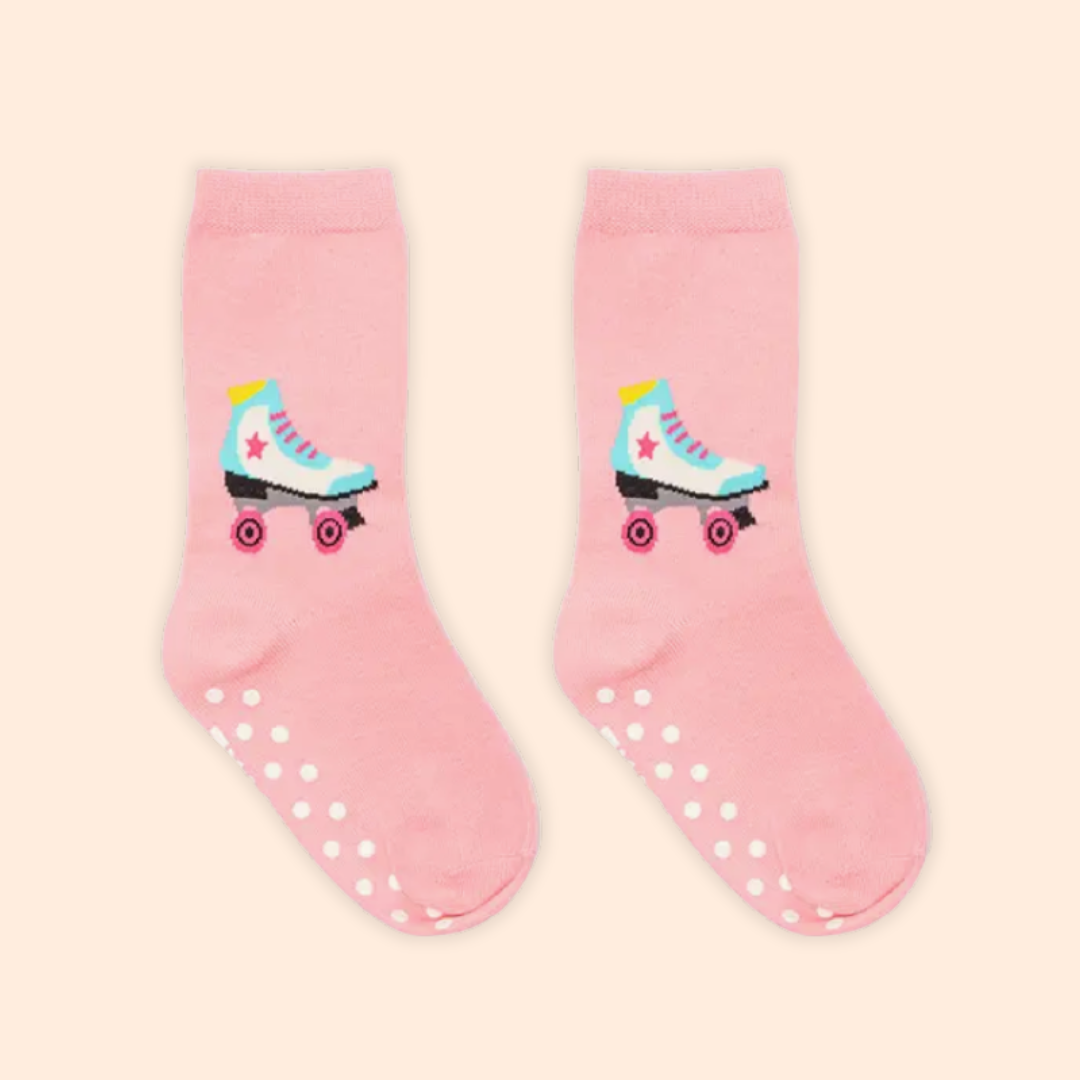 KIDS 3D Packaged Crew Socks Roller Skate