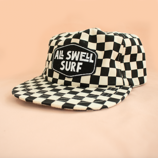 Kids Checkered All Swell Surf  Hat