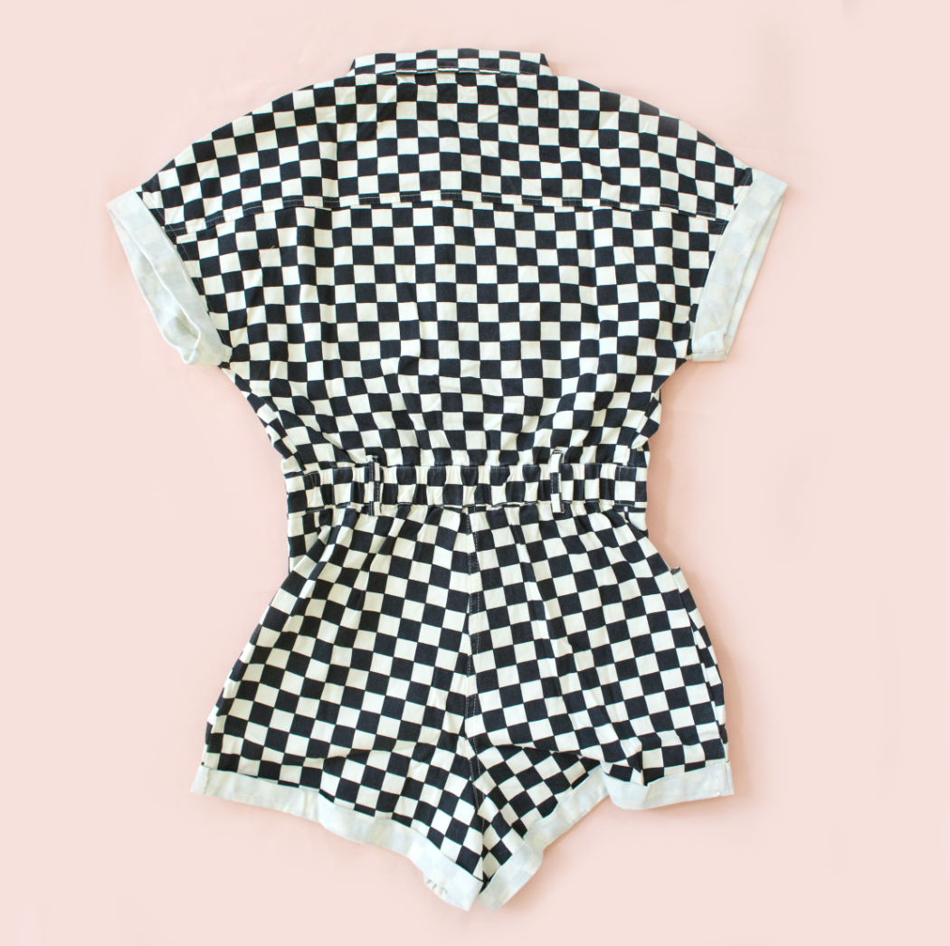 Checkered Romper