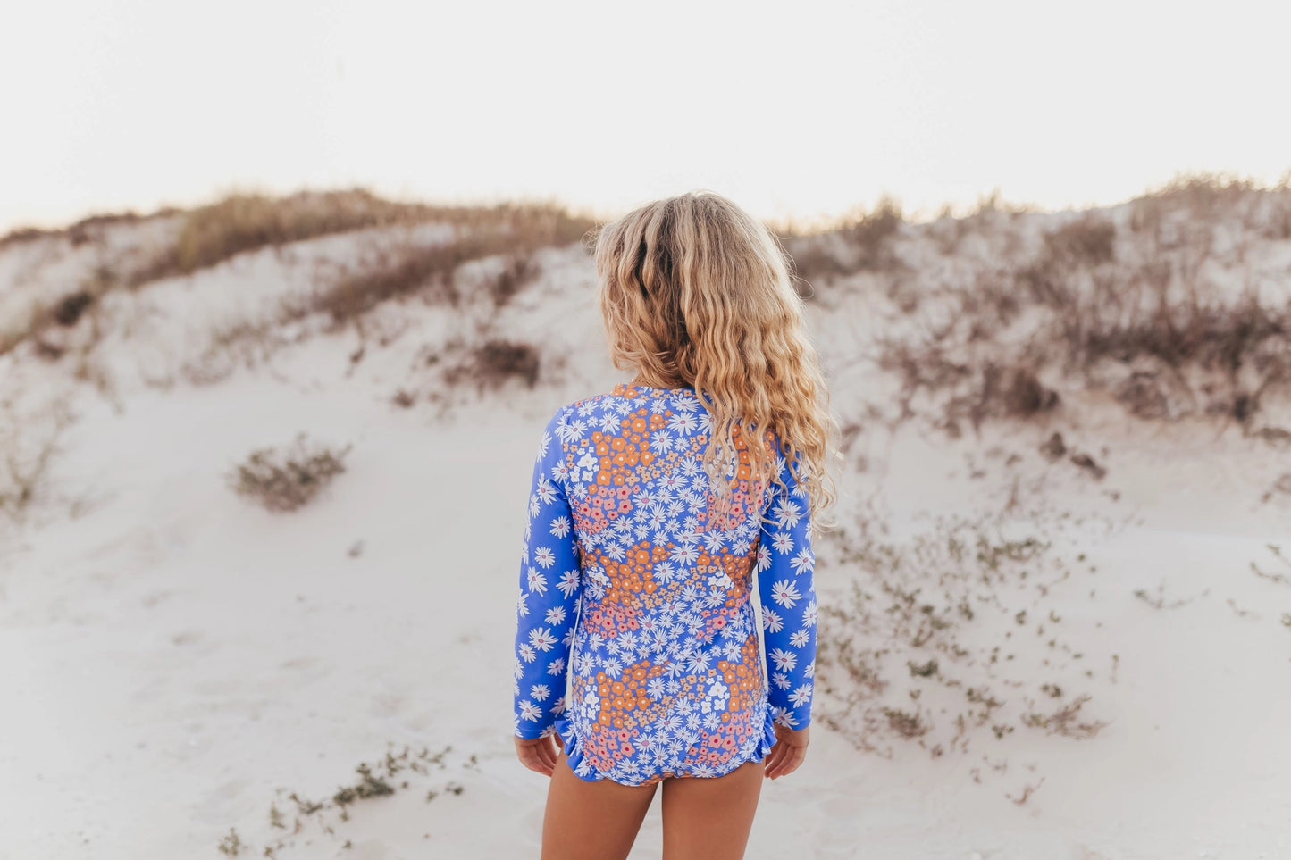 Blue Crush Floral One Piece Zip Swimsuit