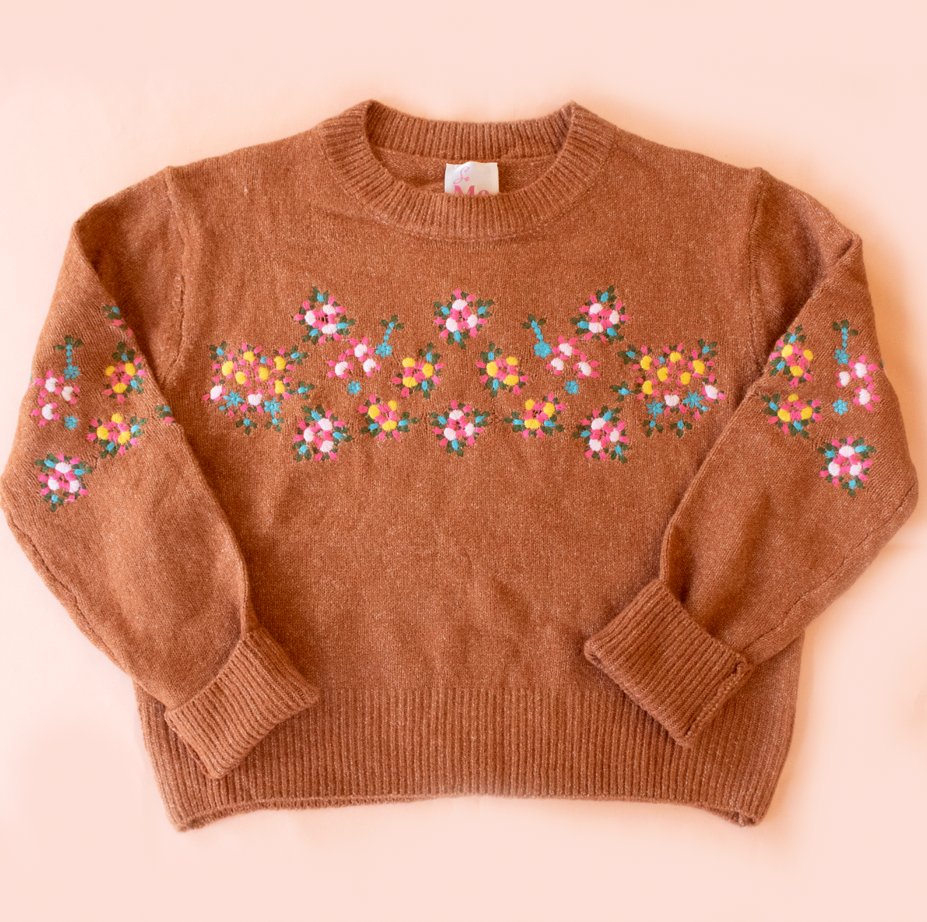 Floral Embroidered Sweater