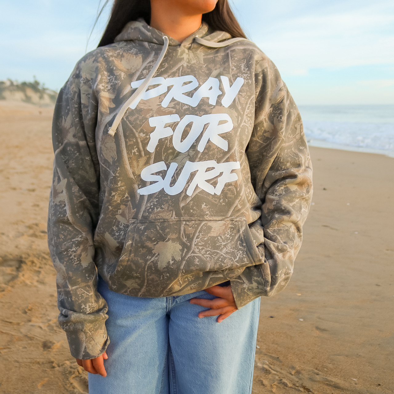 Pray For Surf Realtree Unisex Hoodie