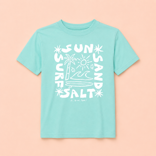 Sun Sand Salt Kids tee