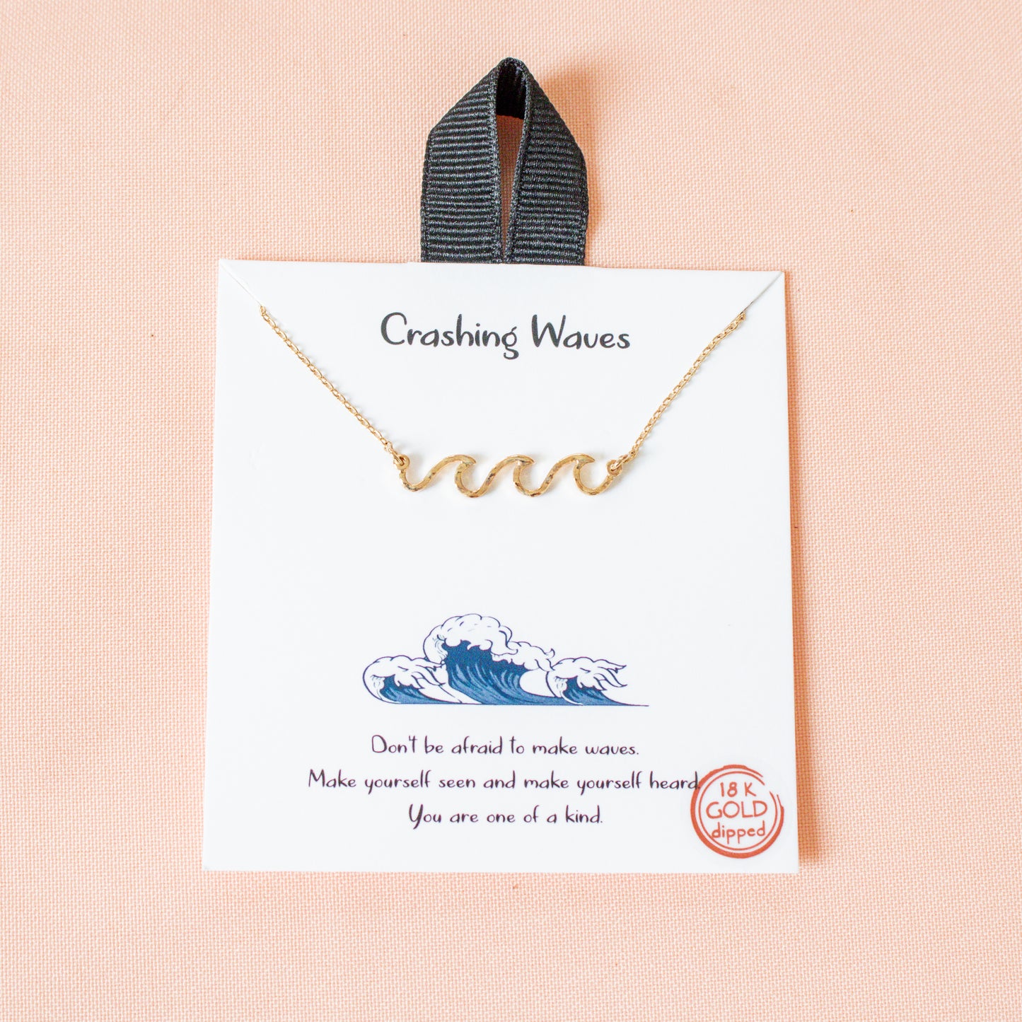 Crashing Waves Pendant Necklace
