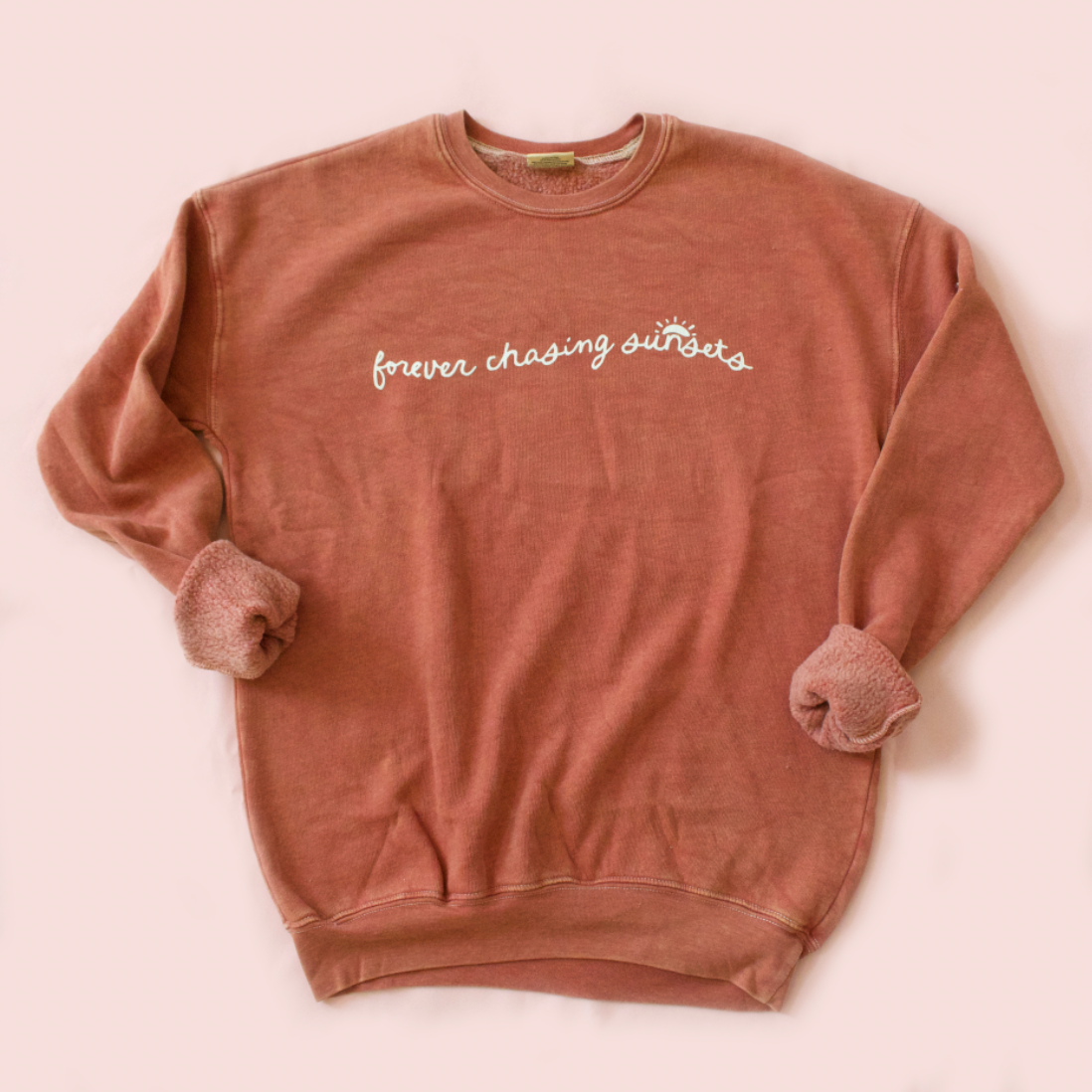 Forever Chasing Sunsets Mineral Washed Sweatshirt