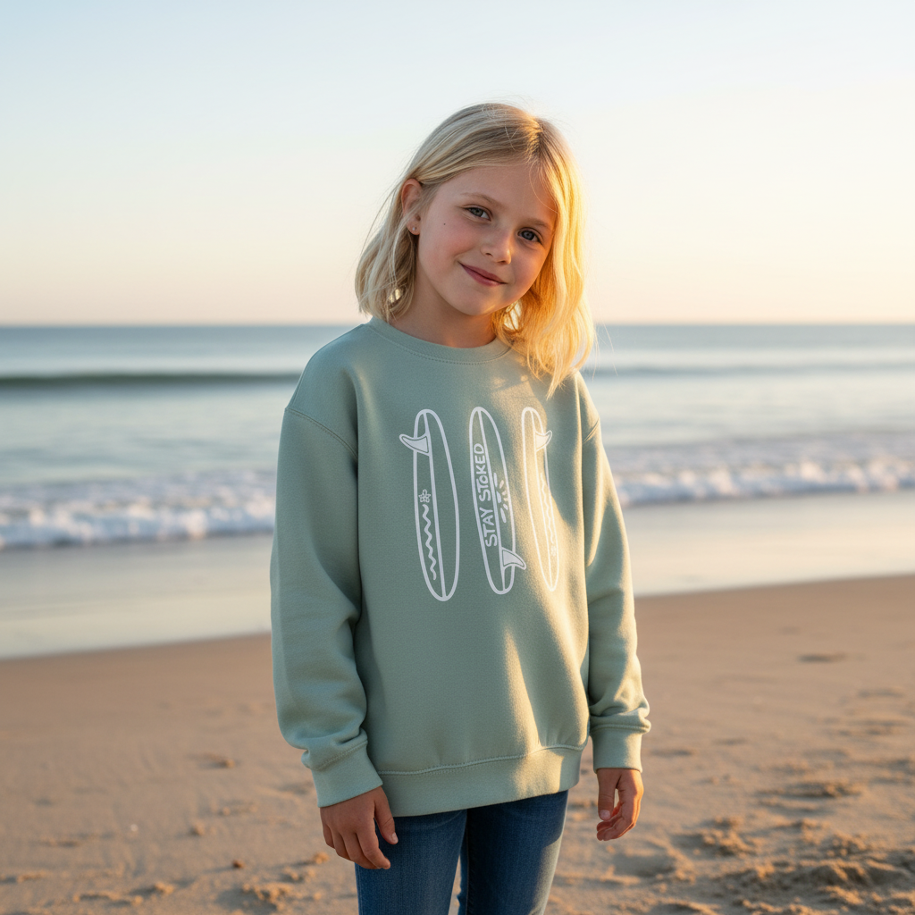 Stay Stoked Kids Sweatshirt