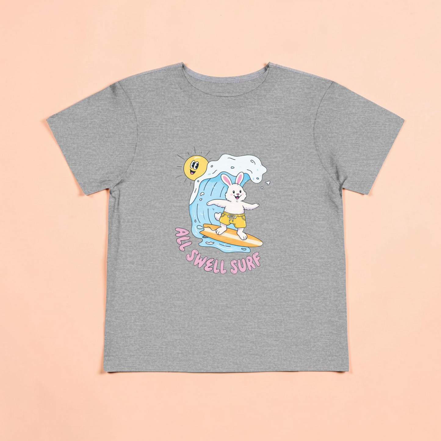 Surfs Up Easter Bunny Toddler Tee