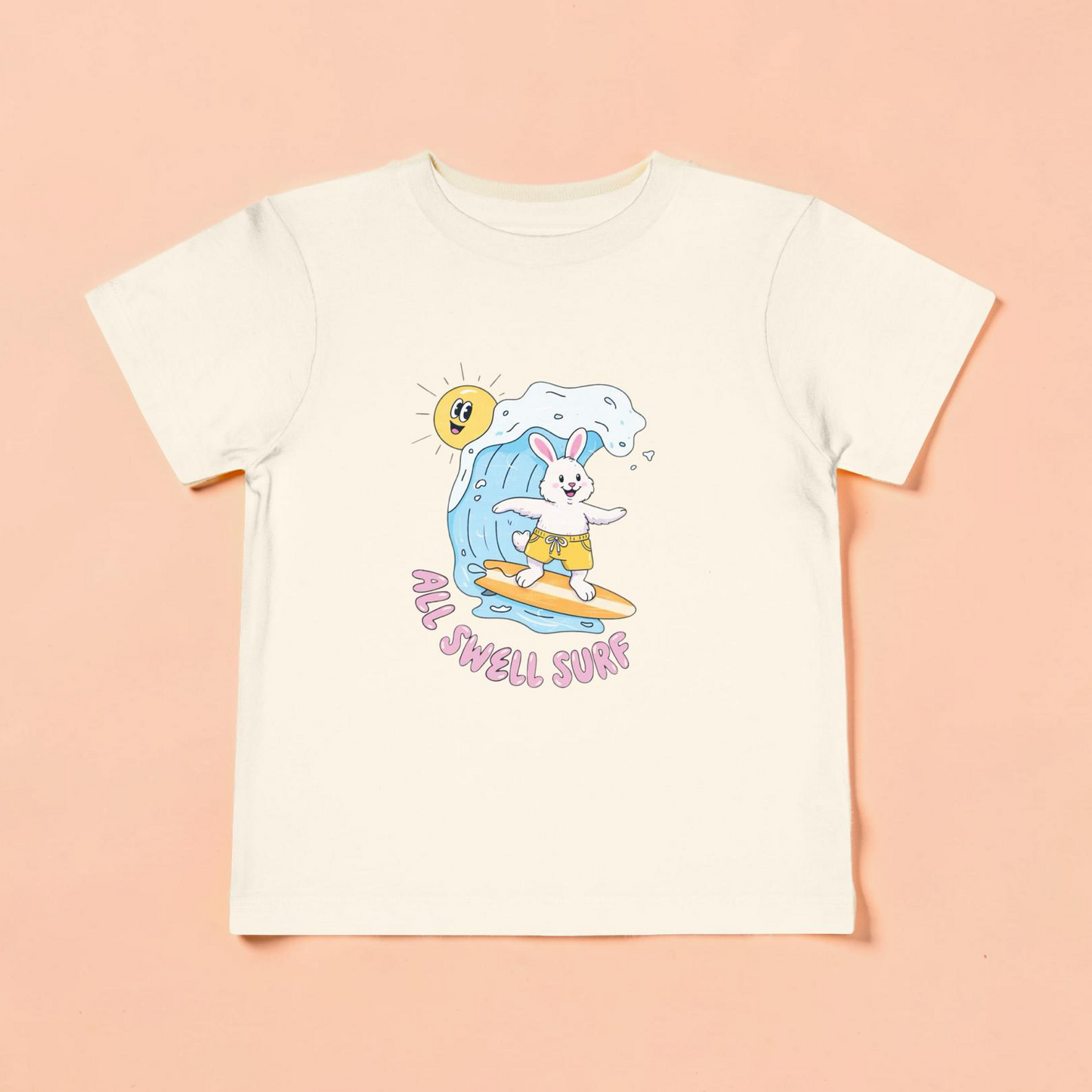 Surfs Up Easter Bunny Toddler Tee