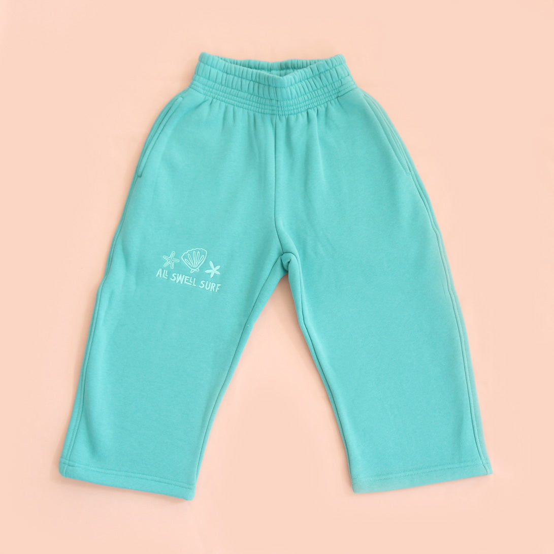 Sea Glass Embroidered Kids Sweatpants