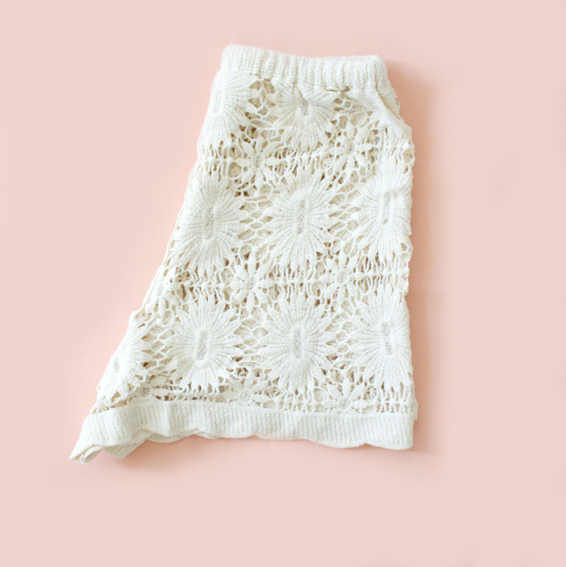 Crochet Drawstring Shorts
