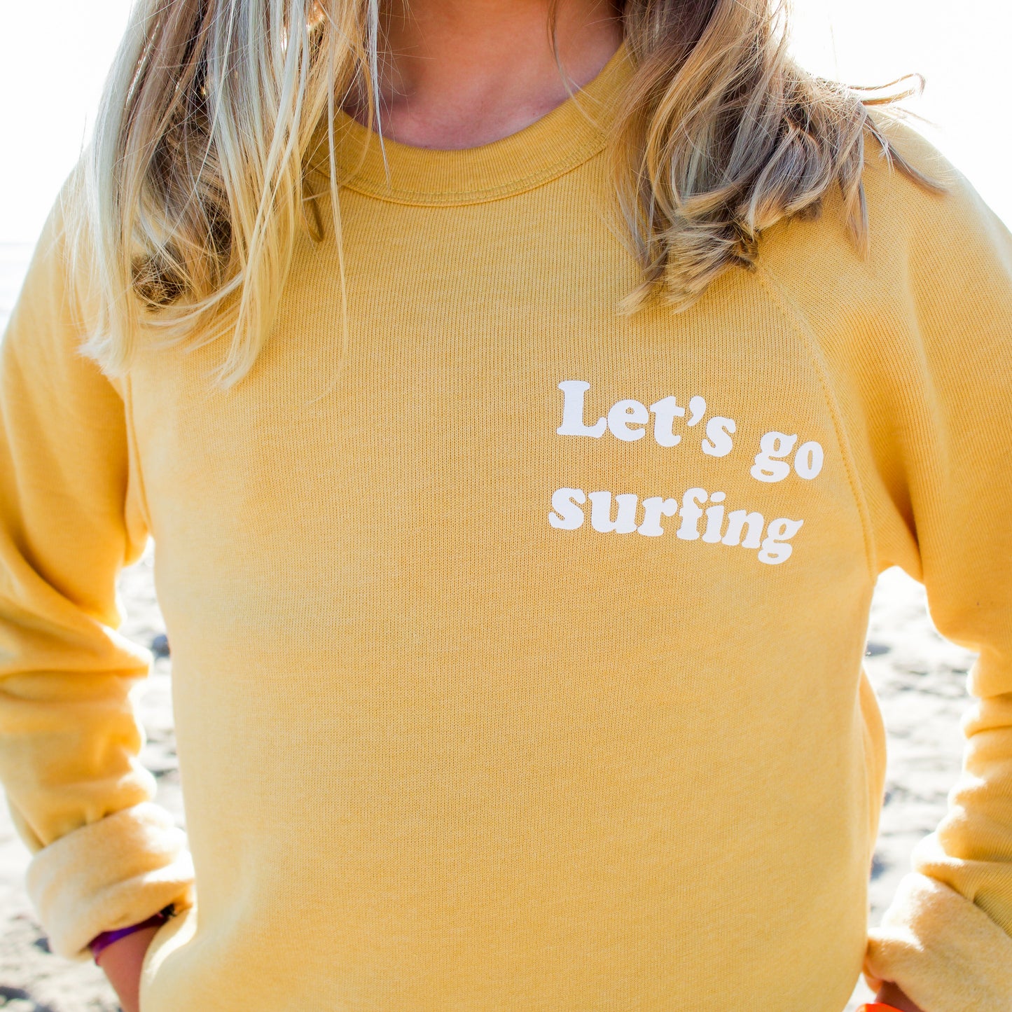 Let's Go Surfing Adult Sweatshirt