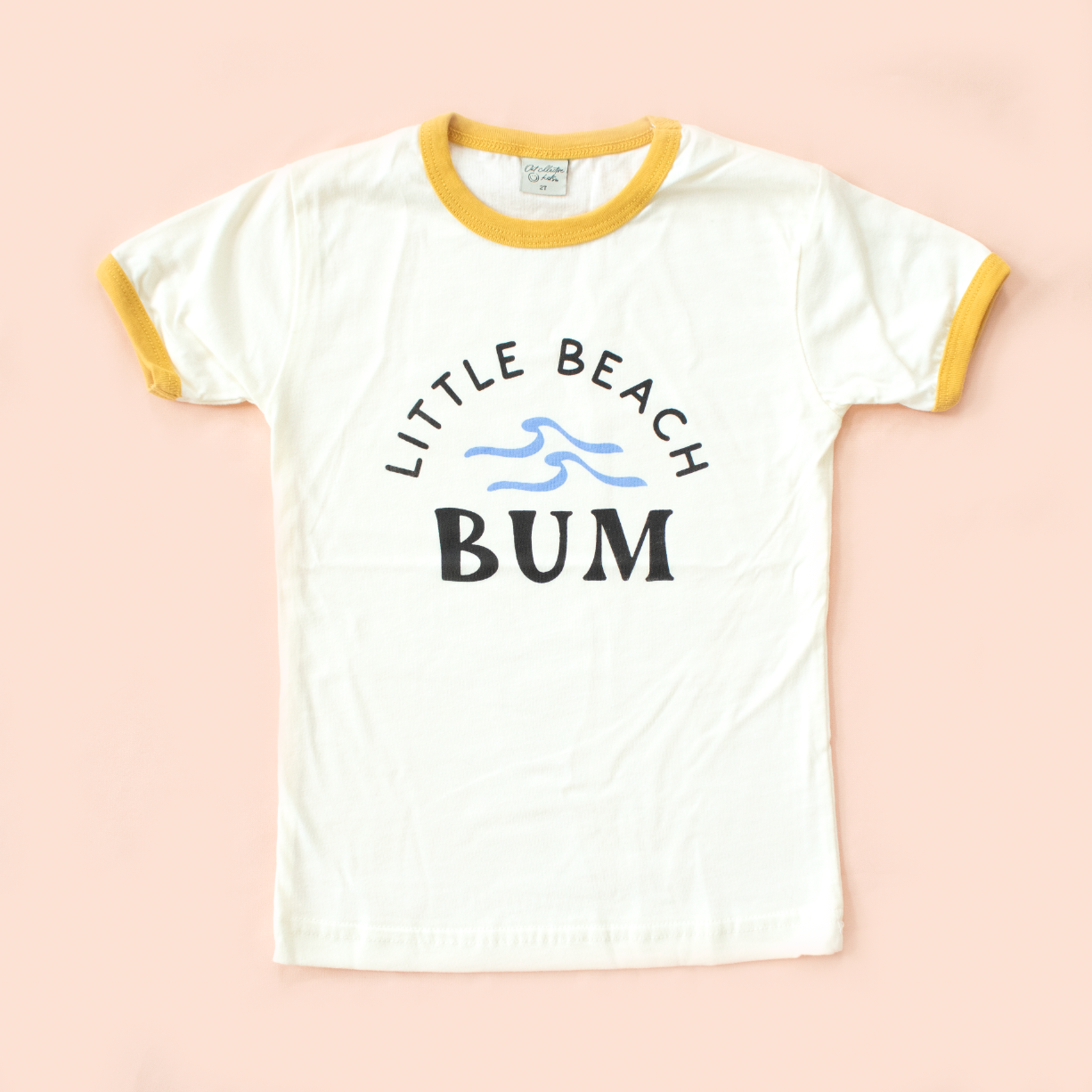 Little Beach Bum Toddler Ringer Tee